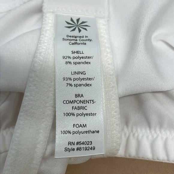 Athleta Inner Strength Built In Bra Tank Top White 36C - Picture 14 of 16